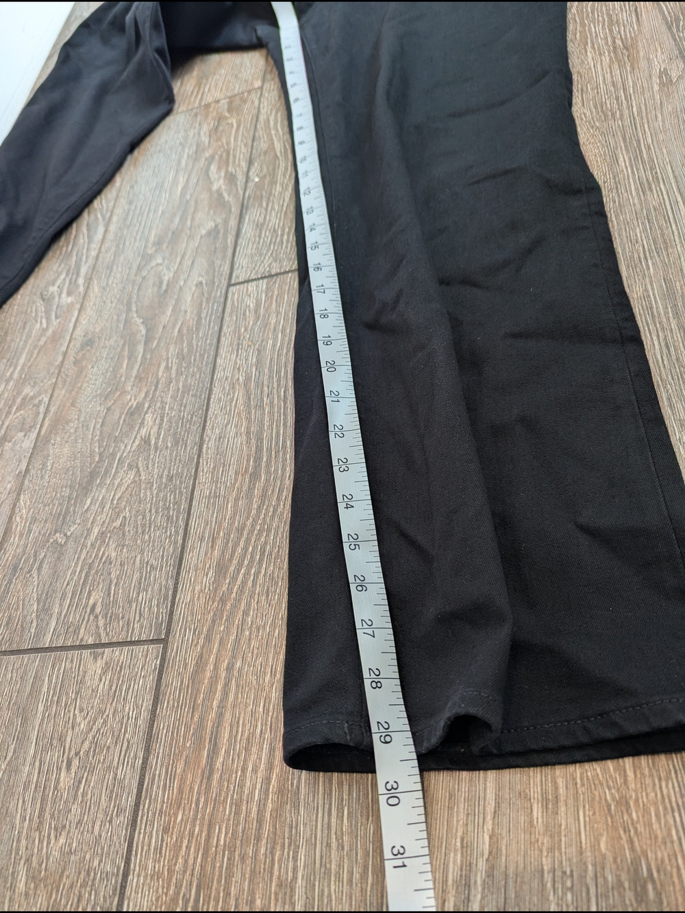 J. Crew Wide Leg Full Length Jeans Black Size 31 All Day Stretch - Picture 10 of 11